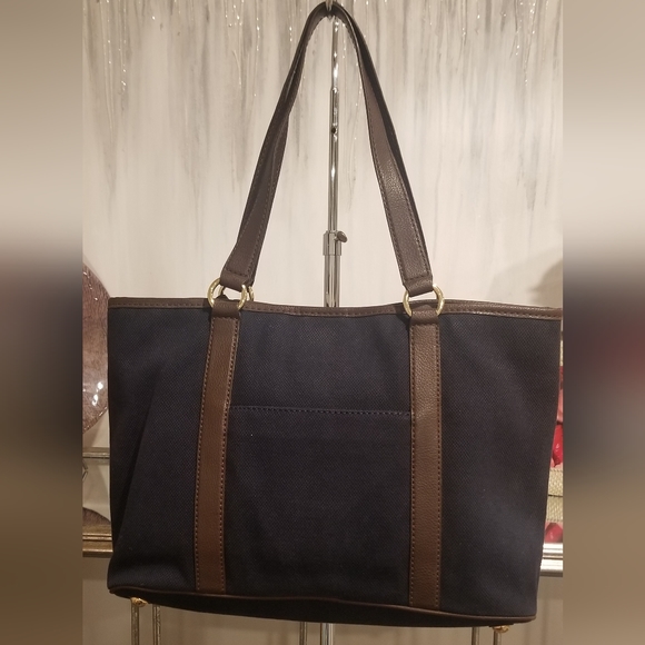 MICHAEL KORS Navy Canvas Tote - Picture 5 of 8